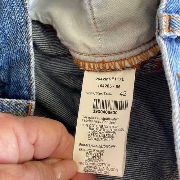 MSGM ITALIAN DESIGNER JEANS FRINGED HEM - Picture 6 of 9